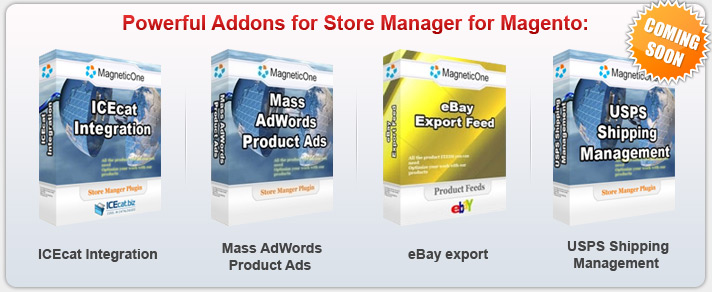 New Addons for Store Manager for Magento will be available soon!