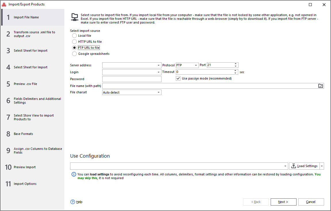 Different Sources for Magento Scheduled Import